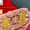 Lucky Cat Gold 999 Phone Sticker: Peace & Happiness - 2mg Fine Gold, Trending Gift for Livestreams.