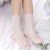 Японские Каваи Девушки Милые Носки Лолита Сладкие Женские Сетчатые Тонкие Ретро Цветочные Кружевные Носки Женские Полые Прозрачные Носки