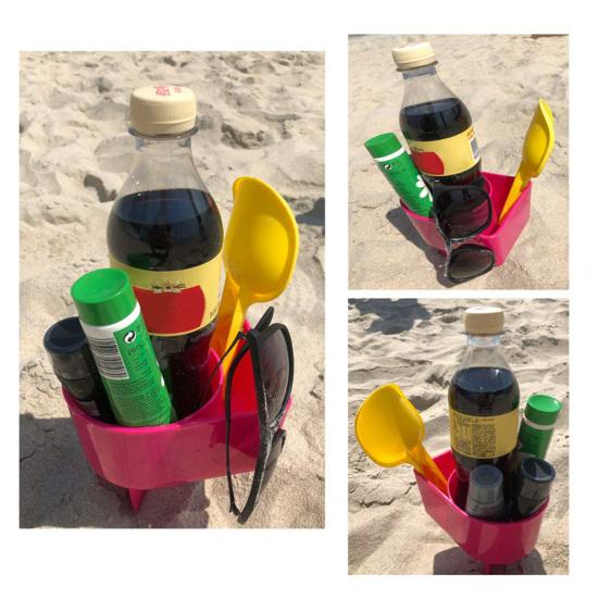 Yousheng 1/4 шт., пляжный держатель для стакана, пластиковая подставка для мобильного телефона, многофункциональная подставка для напитков и песка, органайзер, пляжный аксессуар