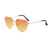 Vintage Metal Frame Uv400 Protection Fancy Accessories Glasses Shades Heart Sun Glasses Heart-Shaped Sunglasses