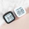 Simple Multifunctional Clock Temperature Humidity Compact LCD Clock Student Clock Creative Bedside Alarm Clock