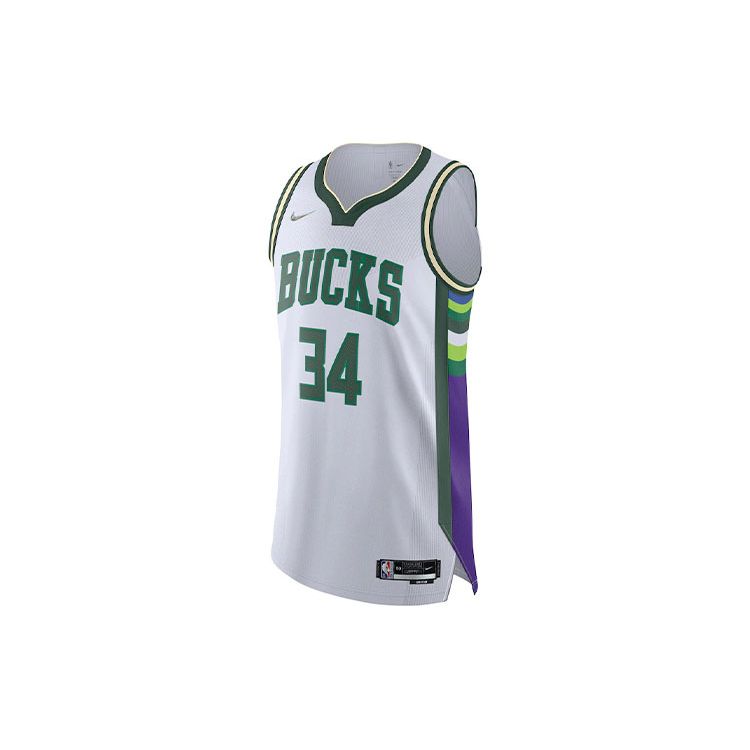 Nike Дышащая ретро-футболка AU Player Edition 21-22 сезона Milwaukee Bucks Яннис Адетокунбо 34, мужская баскетбольная майка, белая DB3638-100