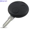 Jingyuqin 3 Buttons Uncut Blank Blade Car Key Case Shell Styling Cover For Benz Smart Car City Roadster Fortwo No Chip