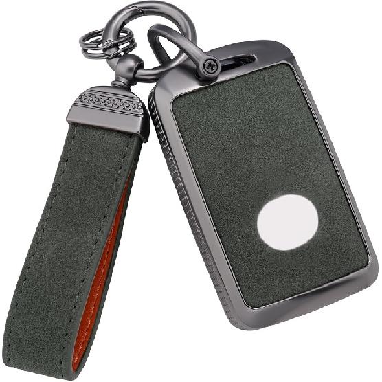YO&YOYE Compatible With Mazda Key Fob Cover With Keychain, Model2-Black, Model2-Black