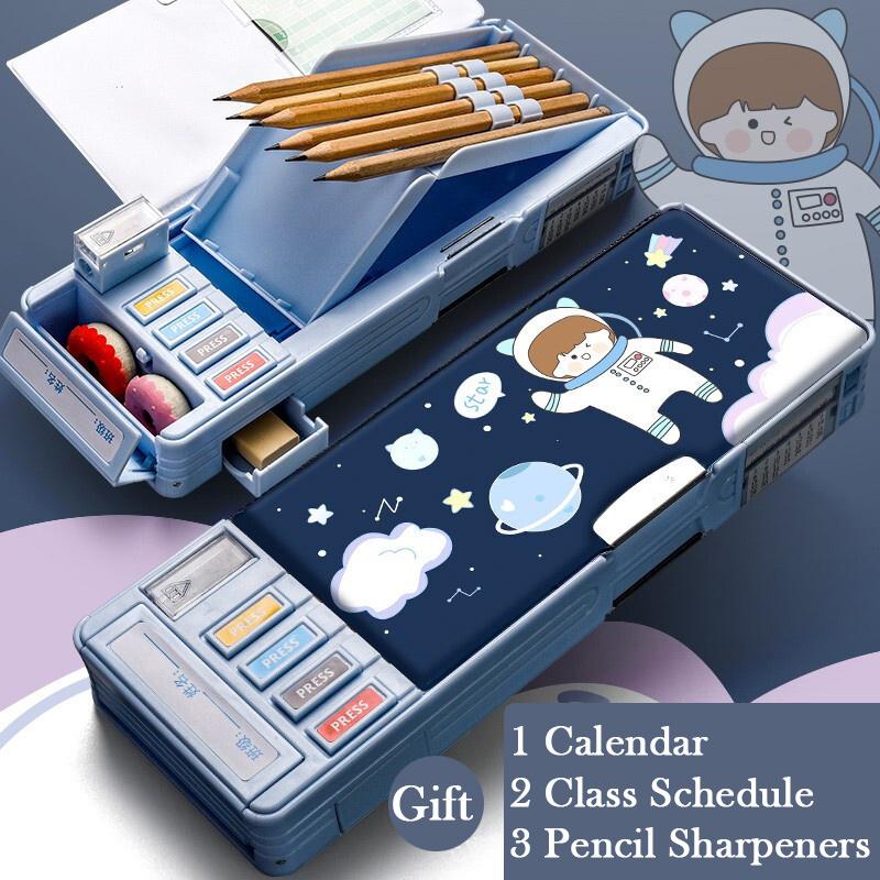 Kawaii Pencil Cases Multifunction Cute Pen Box Back To School Office Supplies For Girl Japanese Korean Storage Bag Stationery