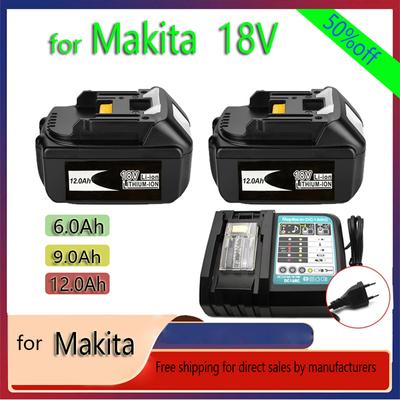 Для аккумулятора Makita 18 В 6,0 Ач 12,0 Ач аккумуляторная батарея для электроинструментов Makita 18 В сменный аккумулятор LXT BL1860B BL1860 BL1850 BL183