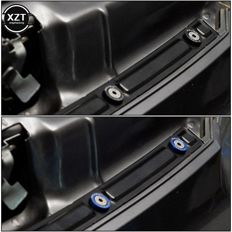 Car Styling 10PCS M6x20mm Red JDM Bolt Aluminum Fender Bumper Washer License Plate Bolt Engine Bay Dress Screw Billet Kit