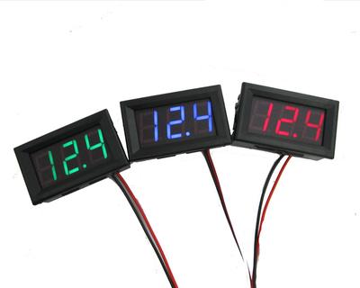 DC 0-30V 3-проводной светодиодный цифровой дисплей панель вольтметр напряжение вольтметр автомобильный двигатель