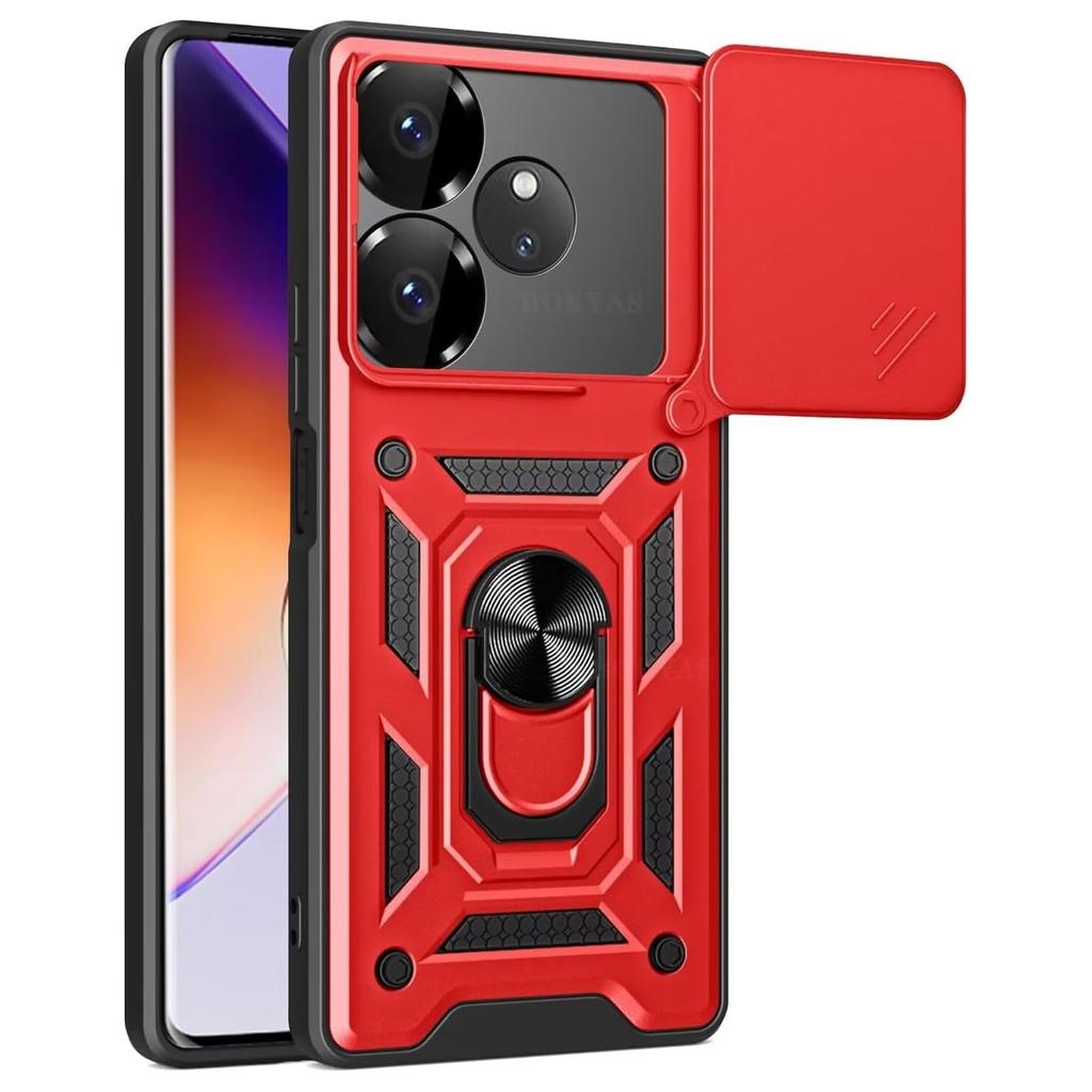 Armor Case For Realme GT 6 6T Neo 6 SE Neo6 Cover Lens Protection With Ring Magnetic Holder Coque Fundas