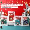 Decorative Keychain Holiday Gift Set 3-in-1 Festive Stationery Kit Notebook Pen Set  Xmas Gift