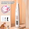 Portable Dog Paw Trimmer with Led Light Rechargeable Cordless Nail Grinder Shaver for Cats And Other Pets Nail Grooming Tools