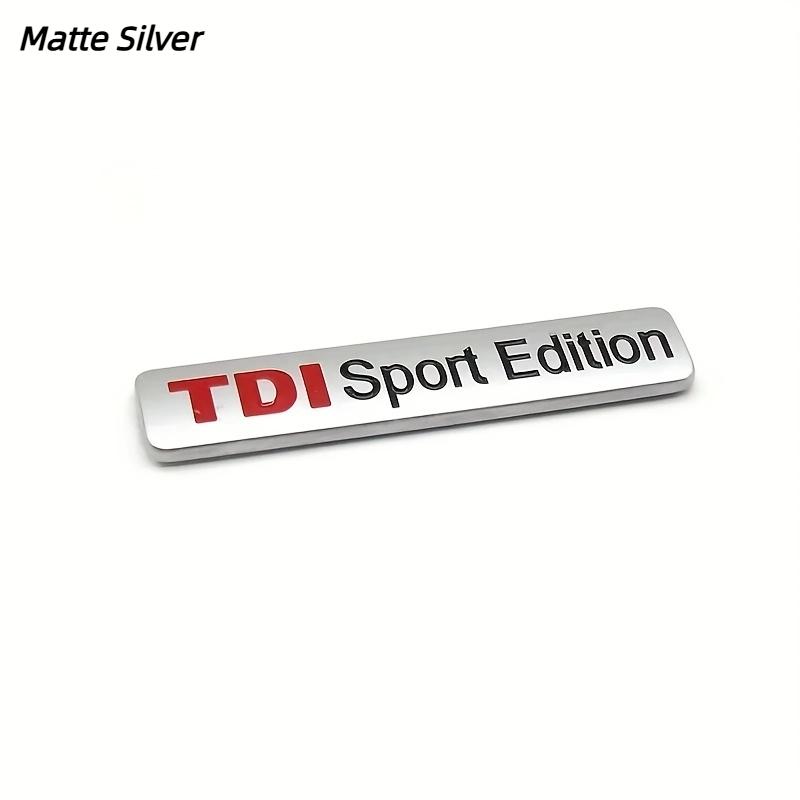 3D Metal TDI Sport Edition Logo Badge Car Rear Trunk Letter Sticker Emblem For All Models