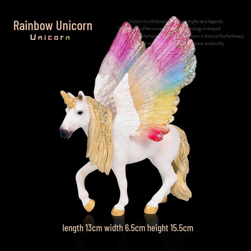 European Pegasus & Unicorn Figurine - Mythical Magic Creature Model