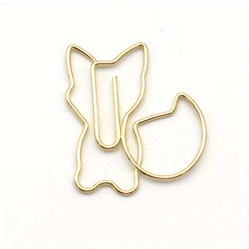 Набор из 20 Белок - Вдохновленные скрепки для бумаги в розово-золотом и золотом цвете - Очаровательные закладки для веселой организации офиса