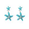 Drop Style Starfish Dangle Earrings Elegant Pendant Earrings Fashion Earrings  Women Wear