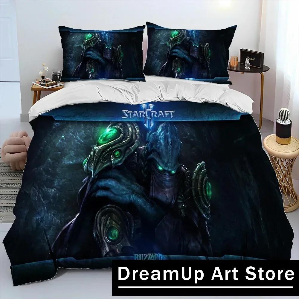 3D HD StarCraft Gamer PC одеяло комплект постельного белья, пододеяльник комплект постельного белья пододеяльник наволочка, комплект постельного белья размера «king-size» для детей