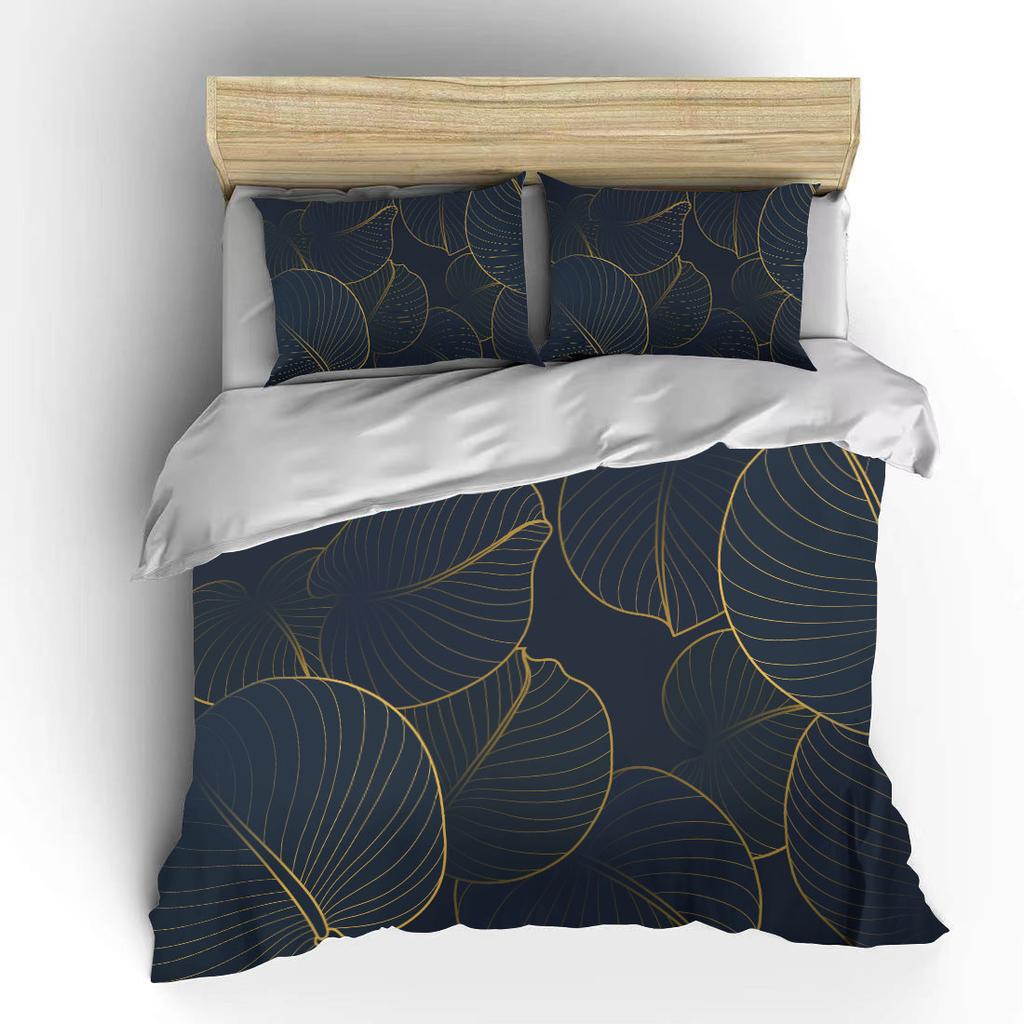 Ботанический цветок двуспальная кровать пододеяльник кровать европейские комплекты постельного белья домашний текстиль роскошные наволочки постельное белье для спальни