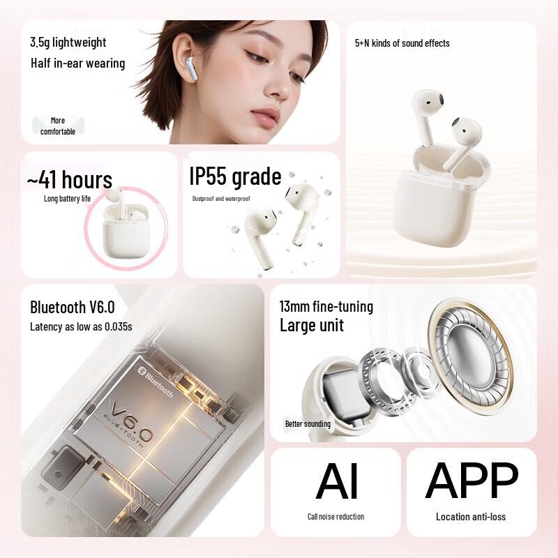 EDIFIER Zero Air Pro True Wireless Semi-in-Ear Earbuds