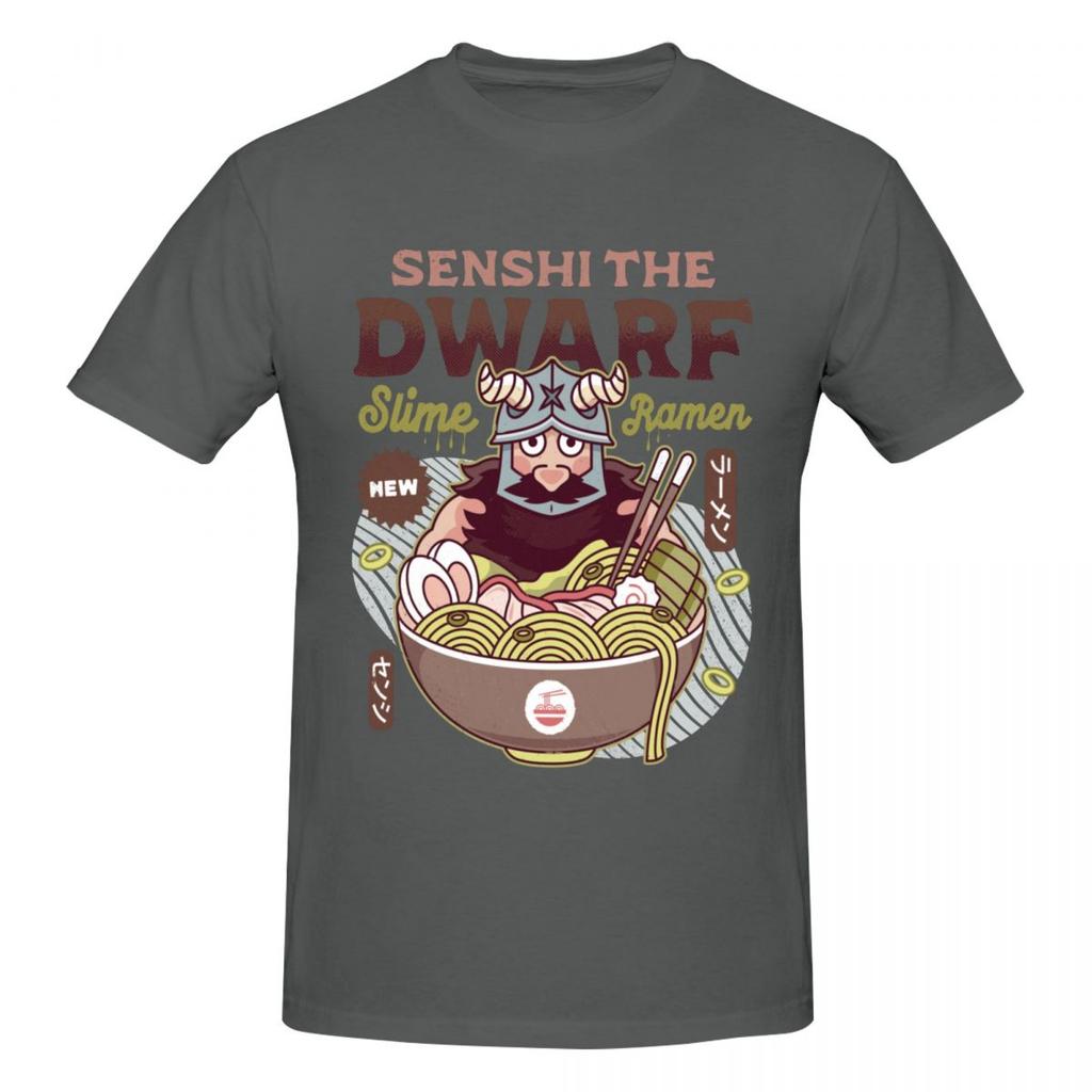 Unisex Dwarf Chef Slime RaUnisex Delicious In Dungeon Japanese Anime T Shirt Streetwear Oversized Cotton Crewneck Sleeve Unisex Clothing