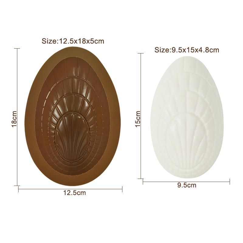 Easter Egg Silicone Mold Half Sphere Shape Cake Chocolate Mold Happy Easter Party Decor Knock Chocolate Bomb Egg DIY Baking Tool