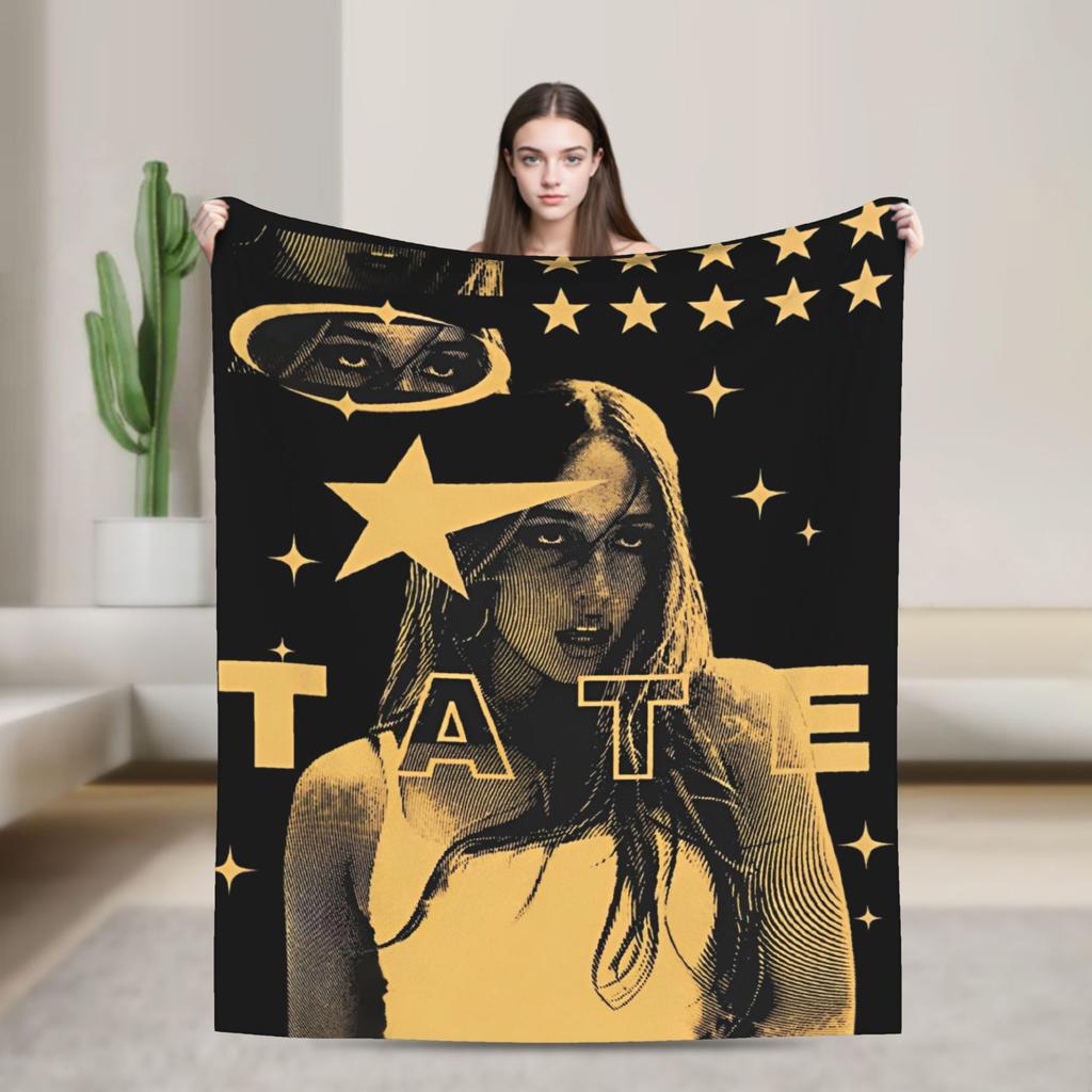 Tate McRae Miss Possessive Tour 2025 Fashion Blanket Cozy Soft Throw Fashion Blankets for Bed Multiple Sizes Plush Thin Quilt