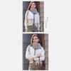 Mix Color Scarf Fringe Warm Autumn and Winter Scarf Stylish Shawl Faux Wool Scarf Couple Type Scarf
