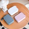 Квадратный силиконовый чехол для хранения косметических средств для губной помады, дорожный держатель для кистей для макияжа, портативный органайзер для мелочей