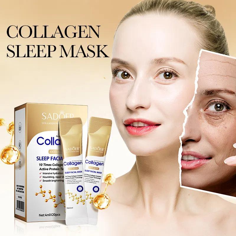 Anti-wrinkle Sleeping Mask Collagen Wash-Free Deep Hydrating Moisturizers Smoothing Moisturizing Firming Anti Aging Face Mask