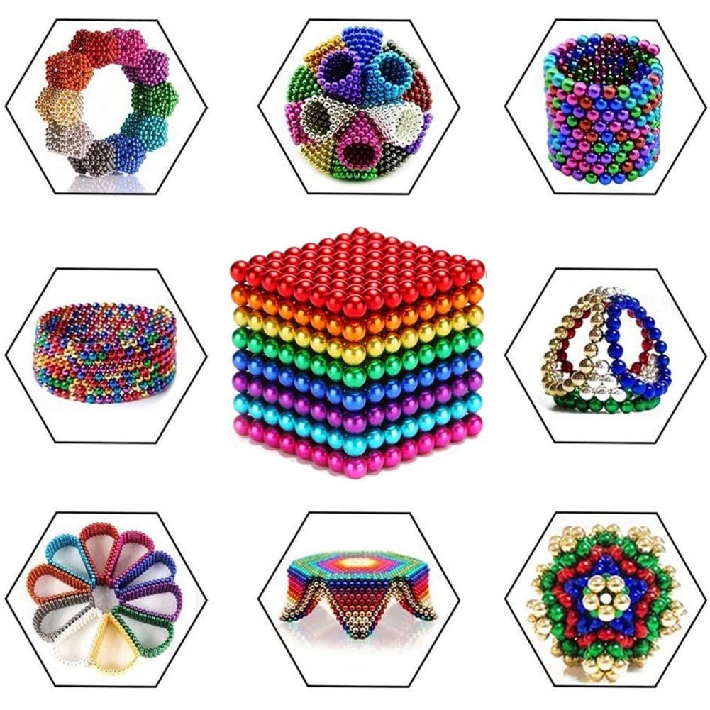 3mm 5mm Magnetic Balls 512 Magnetic Decompression Magnetic Balls Puzzle Decompression Toy Magic Barker Ball