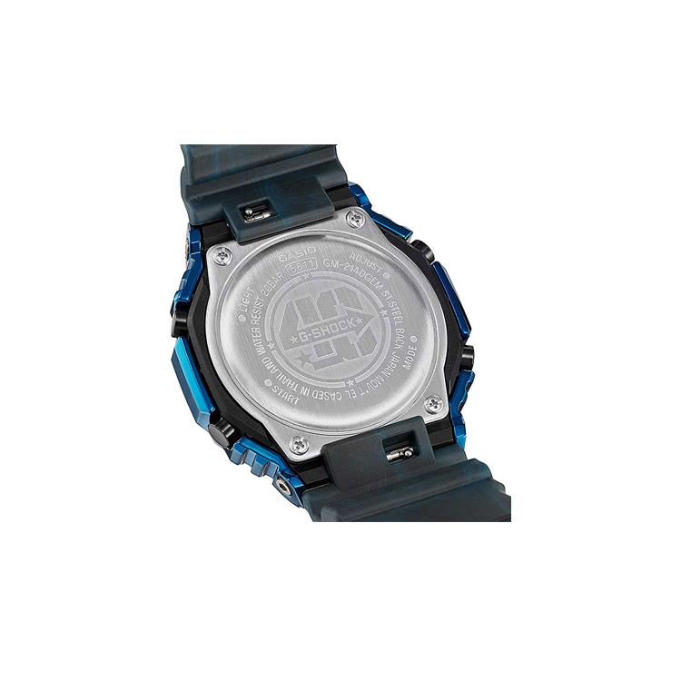 Casio Мужские Полностью Металлические Часы Серии 44,4 мм Синие GM-2140GEM-2A GM-2140GEM-2A