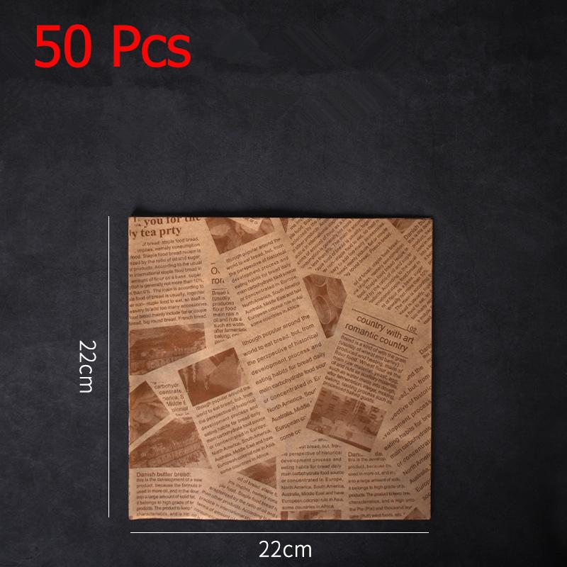 LMETJMA 50Pcs Premium Deli Paper Sandwich Wrapping Paper Greaseproof Non-stick Parchment Paper Baking Paper For Bread Pizza JT69