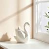 Desktop Ornament Minimalist Geometric Design 3D Printed Swan Sculpture Versatile Decorative Figurine Room Decor