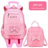 Корейский рюкзак на колесиках для девочек начальной школы, 1-3 и 5-6 классы, возраст 6-12 лет