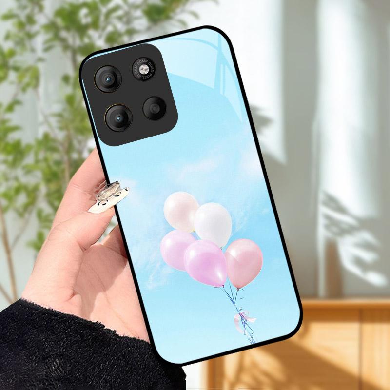 For Motorola Moto G15 Case Coque For Motorola MotoG15 Phone Case Luxury Tempered Glass Phone Cover G 15 Camera Protective Shell