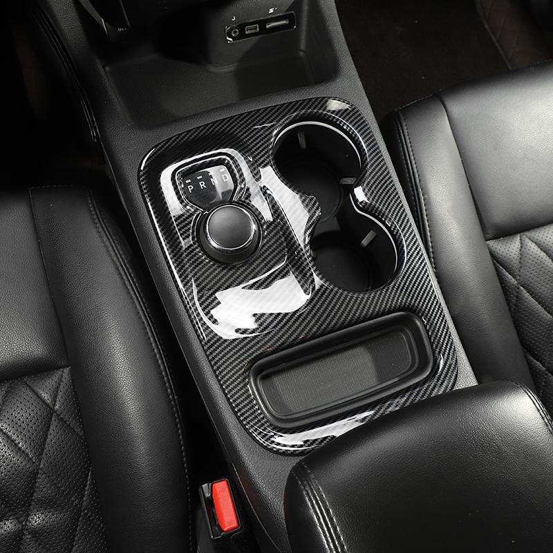 Наклейки на декоративную крышку панели переключения передач автомобиля, подходят для Dodge Durango 2014-2022, аксессуары для интерьера, ABS, углеродное волокно