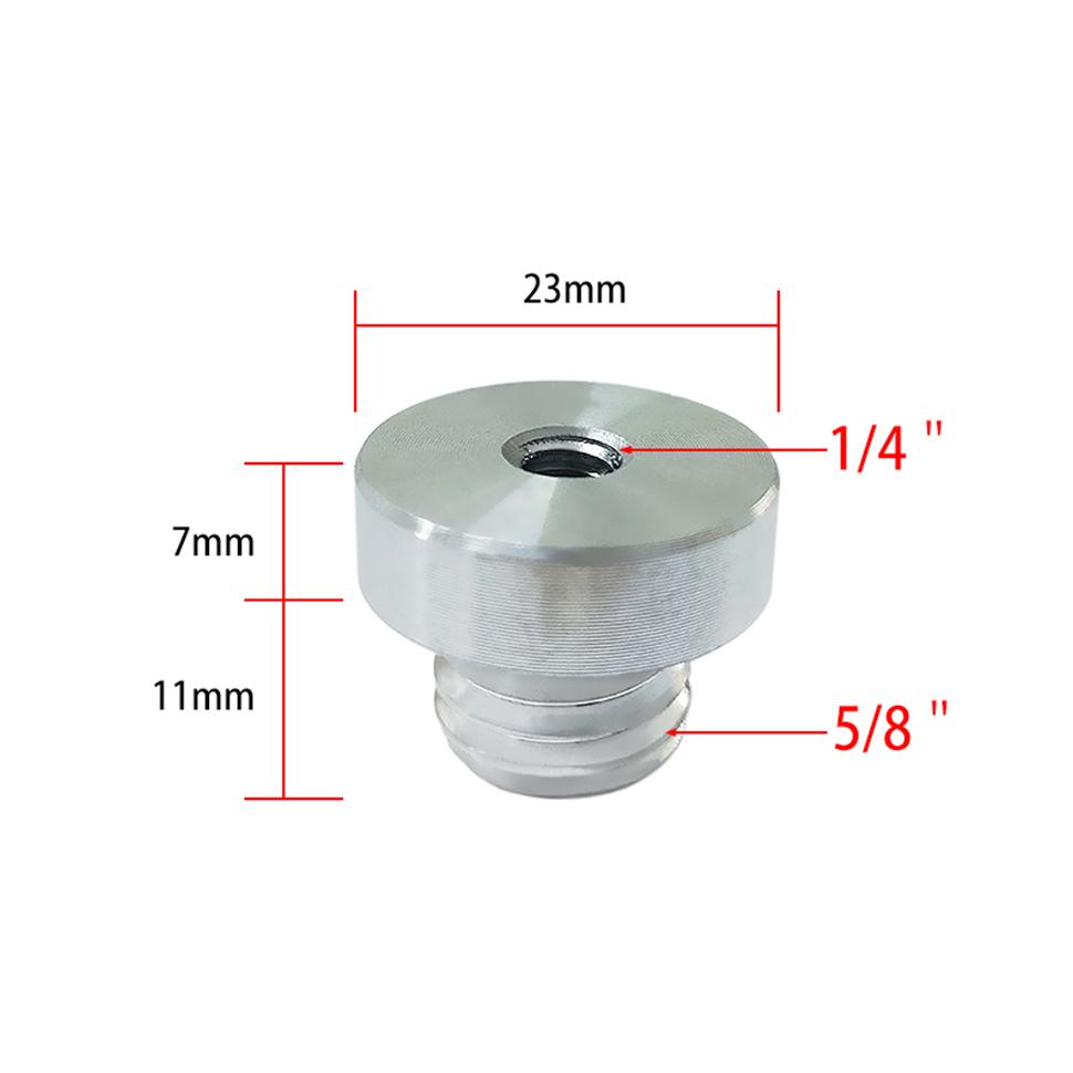 ZOKOUN Внутренняя резьба 1/4" на внешнюю резьбу 5/8" Переходник для резьбы 5/8" линейных лазеров и лазерных дальномеров, со штативом или кронштейном 1/4"