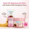 Mamaearth Маска для лица Multani Mitti для баланса жирности 200 г для жирной кожи с глиняно-кремовой текстурой для контроля акне и жирности и минимизации пор естественным путем