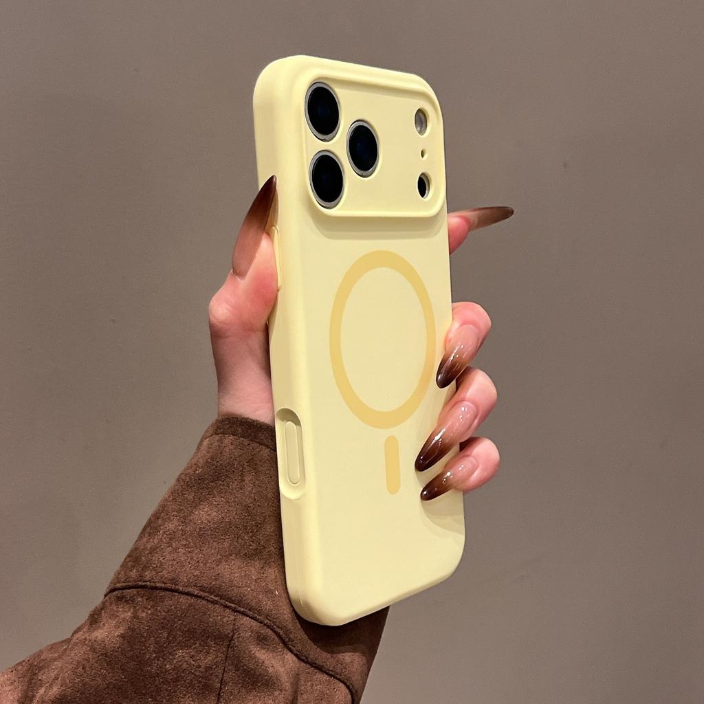 Новый магнитный чехол из жидкого силикона для Apple iPhone 17 Pro Max, Защитный чехол с покрытием full-coverage, ощущением кожи для iPhone 16