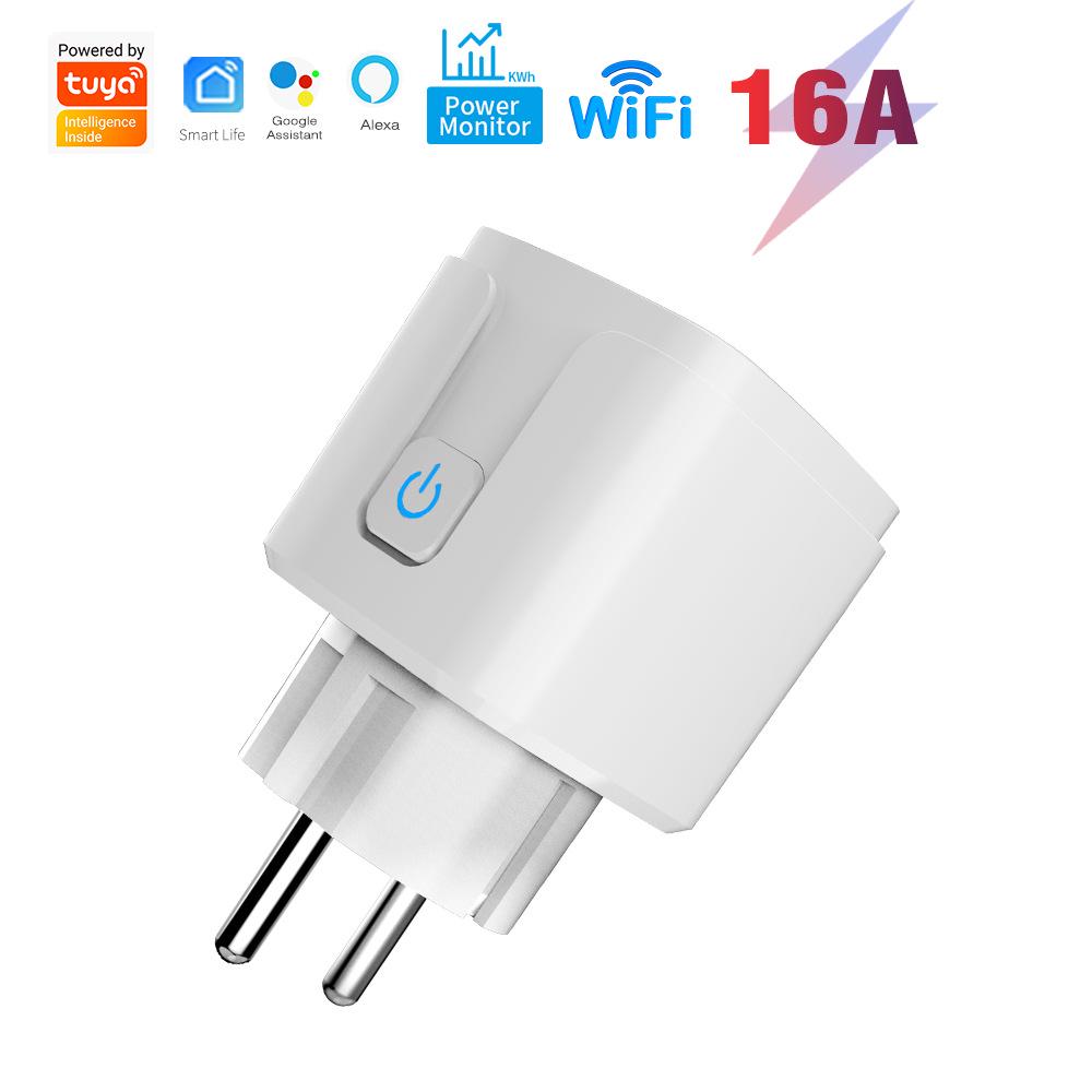 Умная WiFi-розетка Tuya с голосовым управлением и дистанционным управлением по времени