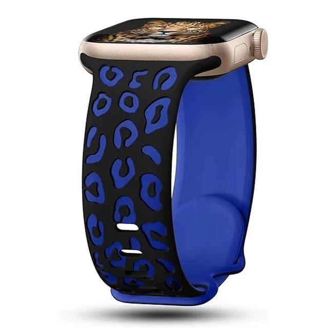 Ремешки Для Apple Watch Band 40мм 44мм 42мм 45мм 41мм 49мм 46мм Силиконовый Гравированный Correa Браслет Серия 8 9 7 SE 6 ultra 2 3 10