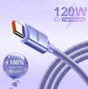 120W USBA To Type C  To USBC Cable For iPhone 15 16 17 Series PD Fast Charging USB C Data Cord For Xiaomi OPPO Samsung