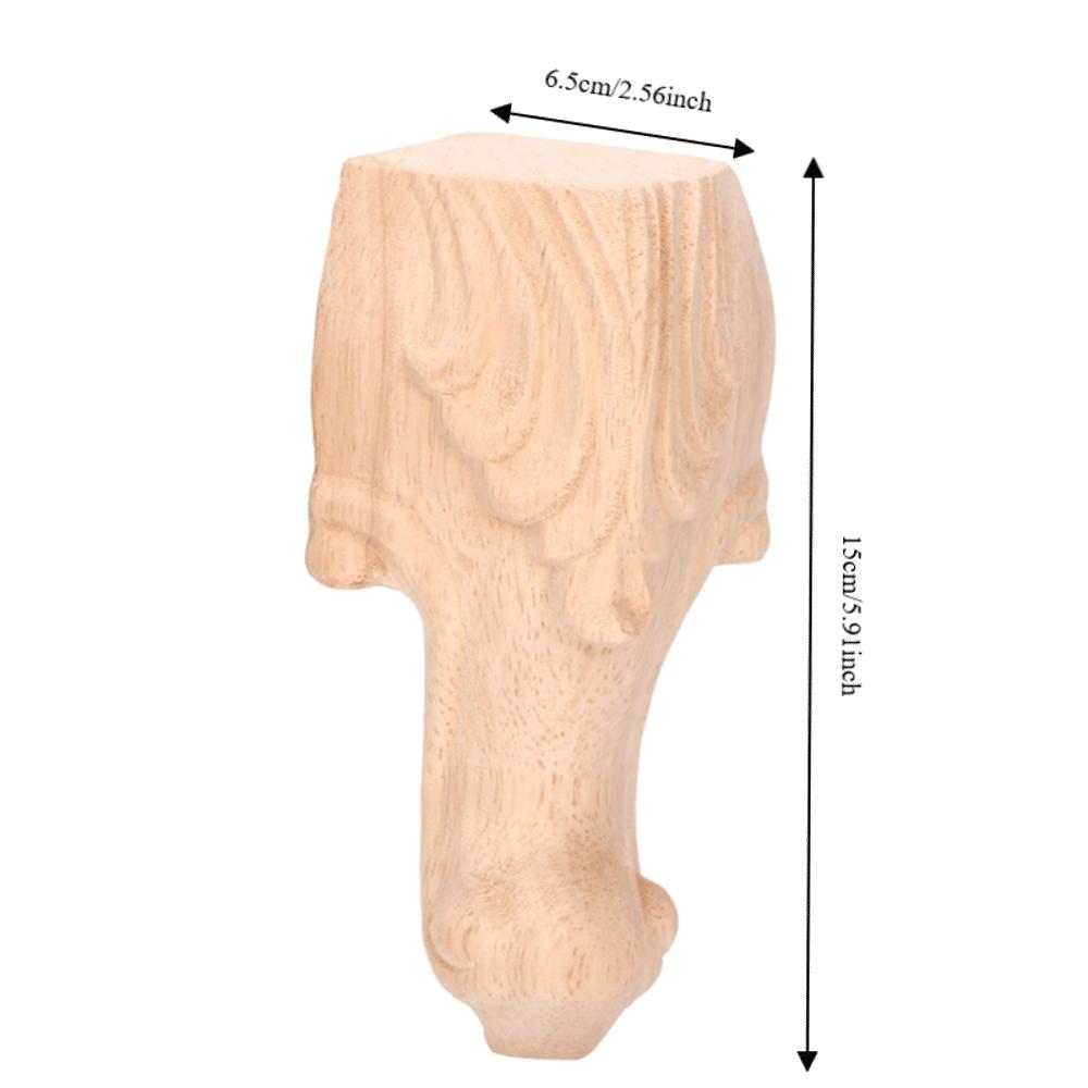 Durable Cabinet Legs Brown Sofa Replacement Legs Retro Carved Feet European Carved Legs Sofa