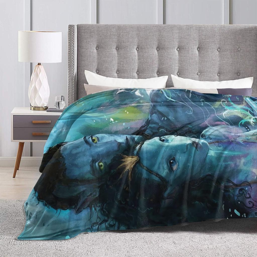 Cartoon Avatar Movie Blanket Fleece Summer Air Conditioning  Multi-function Lightweight Throw Blanket for Bed Car Quilt