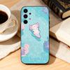 Cute C-Cartoon  Axolotl  Phone Case For Samsung Galaxy A73,A72,A71,A70,A53,A52,A51,Soft Silicone Black Cover