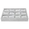12 Grids Watch Storage Box Bracelet Case Organizer Jewelry Display Container with Pillow