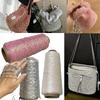 100g Core-spun Thread DIY Handbags Weaving Handmade Crochet DIY Shiny Craft Materials Sewing Craft Multi-color