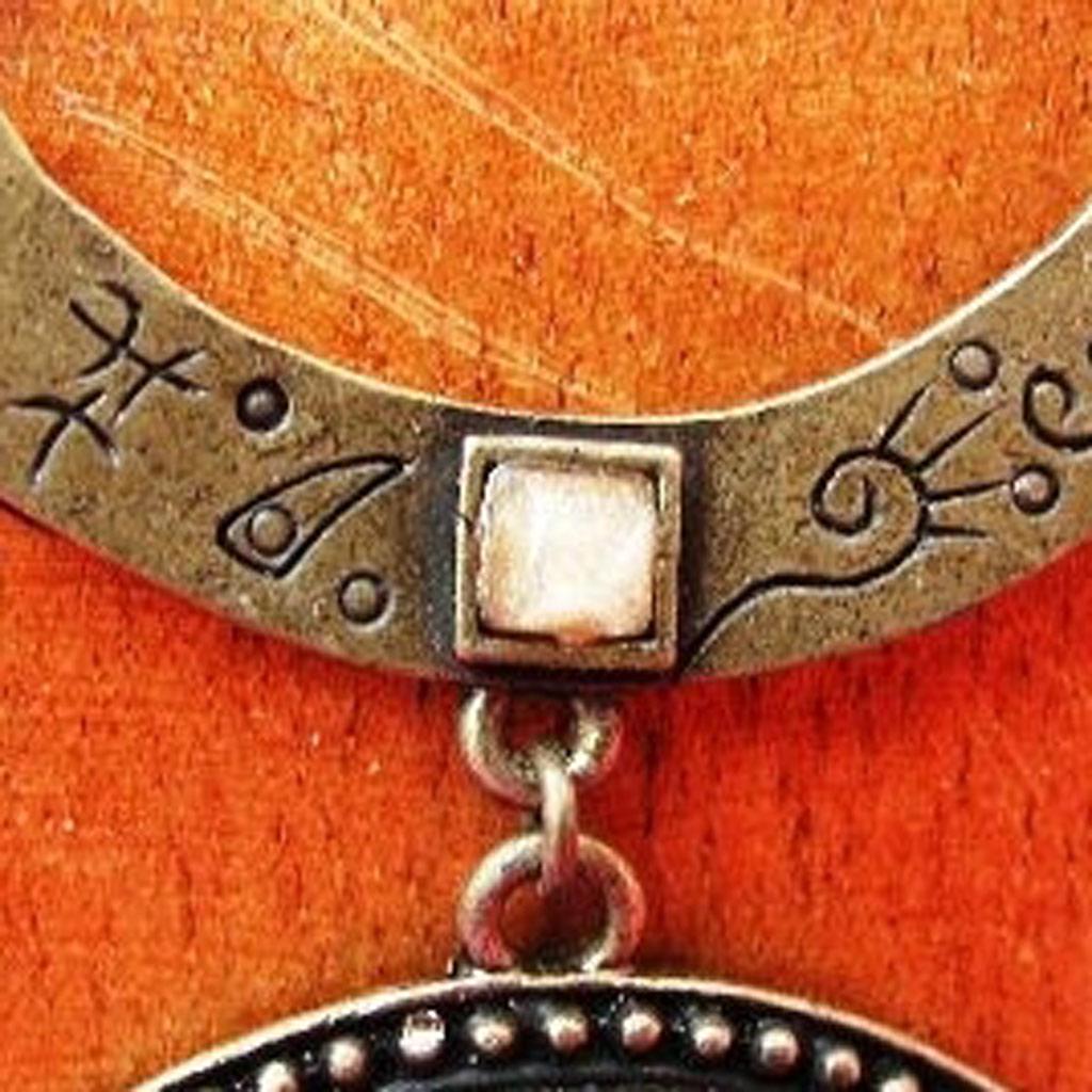 Les Trésors De Lily [E5750] — Дизайнерское колье «Воспоминания о прошлом» Янтарно-оранжевый