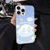 Мультяшный Милый C-Синнамороллы Для IPhone 17 Air 16 15 14 13 12 11 Pro Max Plus Чехол Для Телефона Серебристый Атласный Глянцевая Поверхность