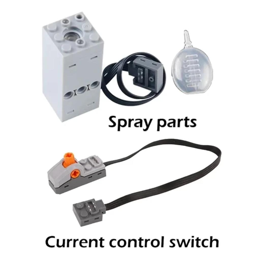 Конструктор DIY Технический Мотор Распылитель Электрический Выхлоп Модифицированный Мотор Для Высокотехнологичного Поезда Автомобиля Детали Совместимые с Legoed