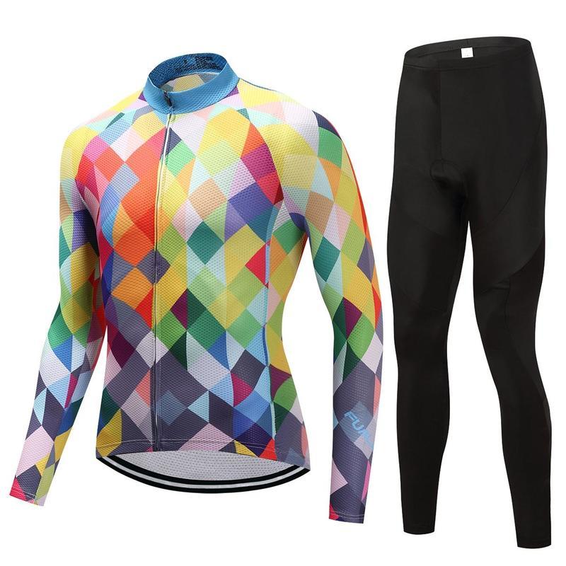 Комплект одежды для езды на велосипеде, комплект одежды для мужчин и женщин с длинным рукавом, костюм для велосипедной одежды